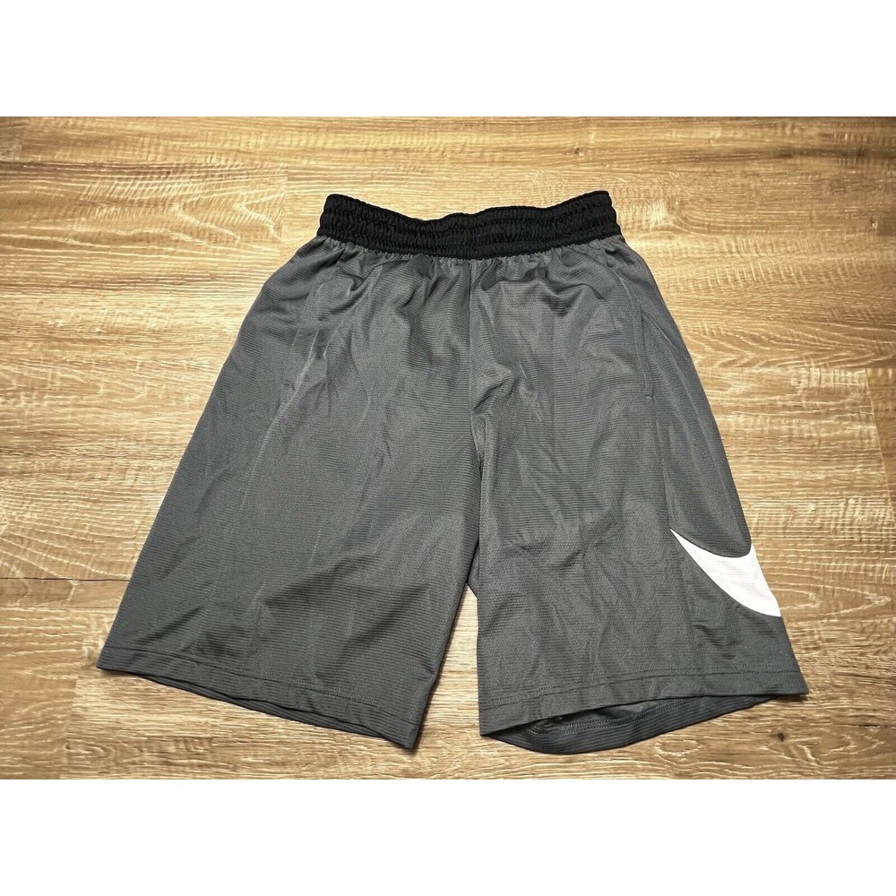 Nike Men's Big Swoosh Basketball Shorts Size Small Gray Dri-Fit